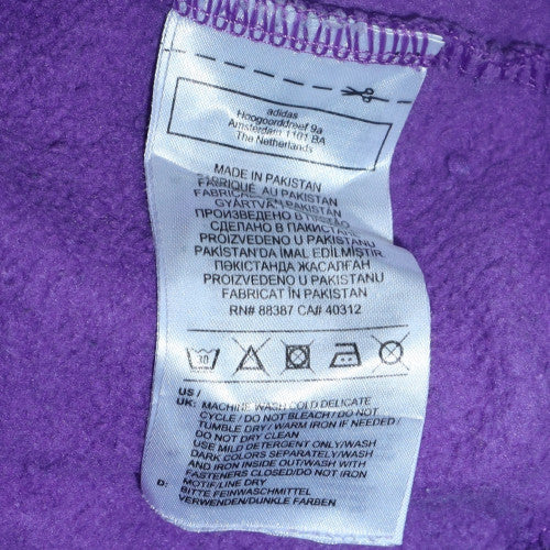 Adidas Women’s Purple 1/2 Zip Hoodie Medium Hooded Sweatshirt