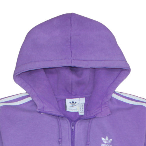 Adidas Women’s Purple 1/2 Zip Hoodie Medium Hooded Sweatshirt