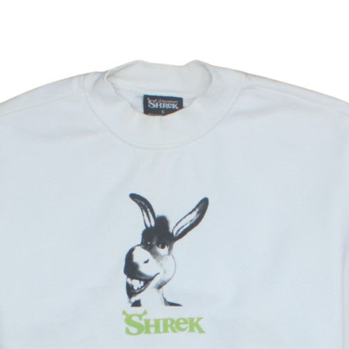 Primark Shrek White Donkey Sweatshirt Women S Cartoon Crew Neck Pullover