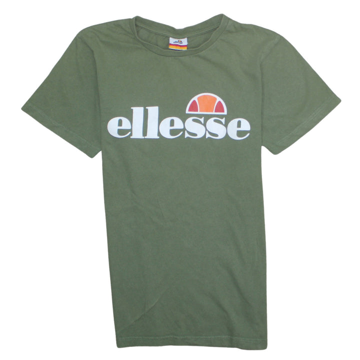 Ellesse Womens Green Size 6 Logo Crew Neck T-Shirt