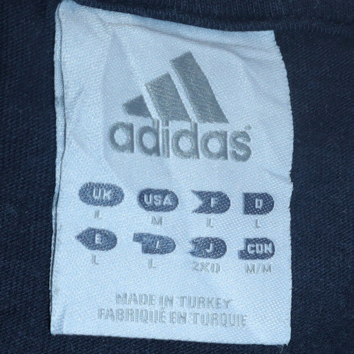 Adidas Men’s Black L Basic Jersey T-Shirt Crew Neck Short Sleeve