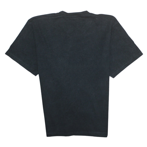 Champion Men's Black Cotton Short Sleeve T-Shirt Size L