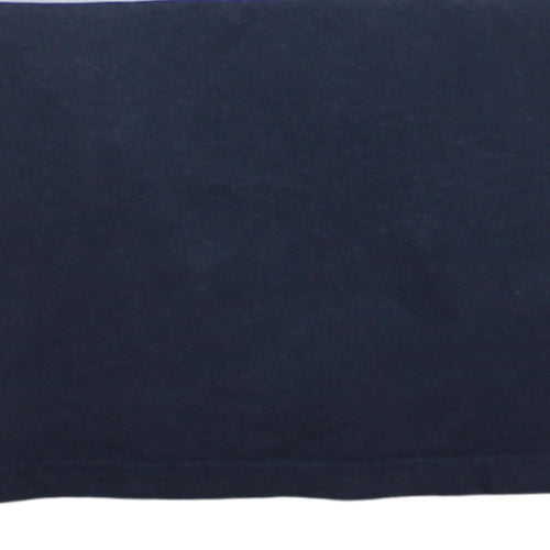 Adidas Men's Blue Colourblock Logo Sports T-Shirt Size L
