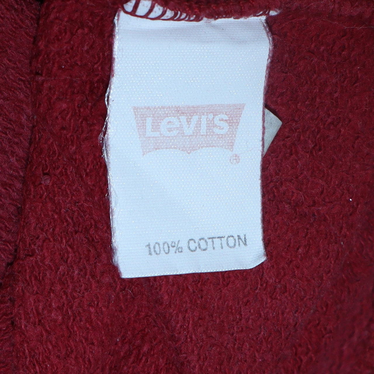 Levi's Men's Red XL Crew Neck Logo Pullover Sweatshirt