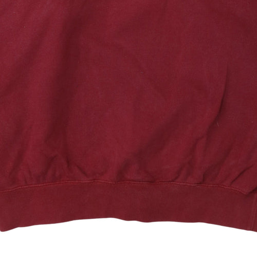 Levi's Men's Red XL Crew Neck Logo Pullover Sweatshirt