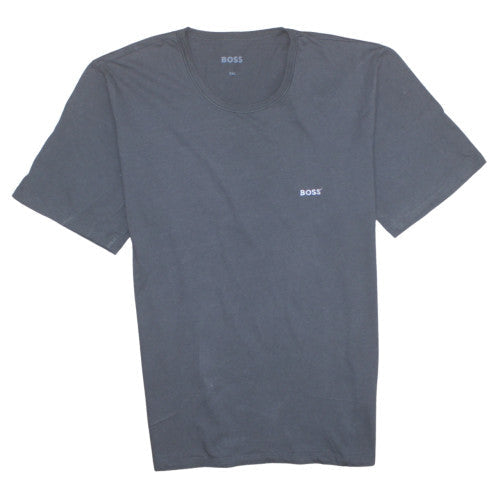 BOSS Mens Grey Short Sleeve Crew Neck Cotton T-Shirt XXL