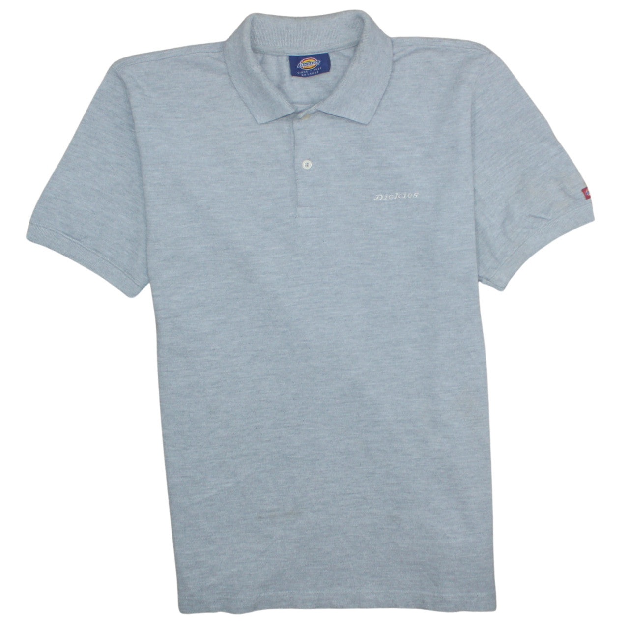 Dickies Men's Grey 2XL Cotton Short Sleeve Workwear Polo Shirt