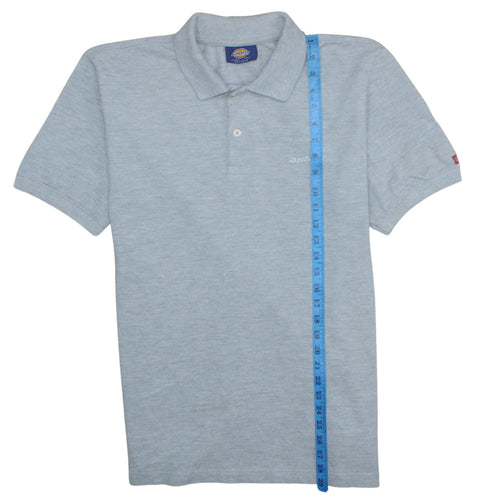 Dickies Men's Grey 2XL Cotton Short Sleeve Workwear Polo Shirt