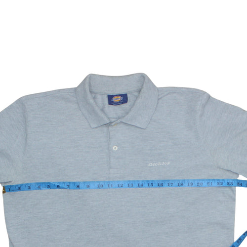 Dickies Men's Grey 2XL Cotton Short Sleeve Workwear Polo Shirt