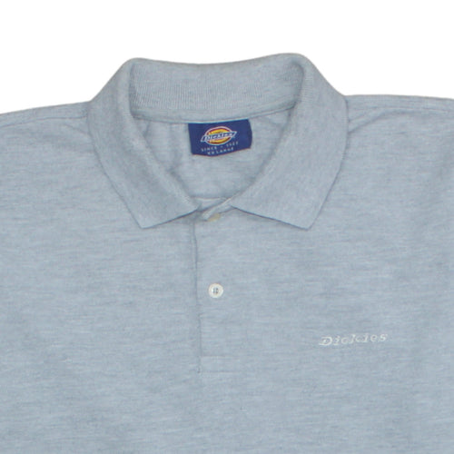 Dickies Men's Grey 2XL Cotton Short Sleeve Workwear Polo Shirt