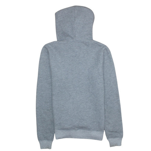 Hollister Womens Grey XS Pullover Hoodie with Logo Print