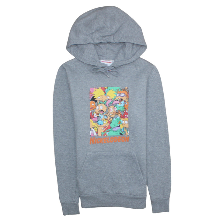 Nickelodeon Womens Grey XS Pullover Hoodie Cartoon Print