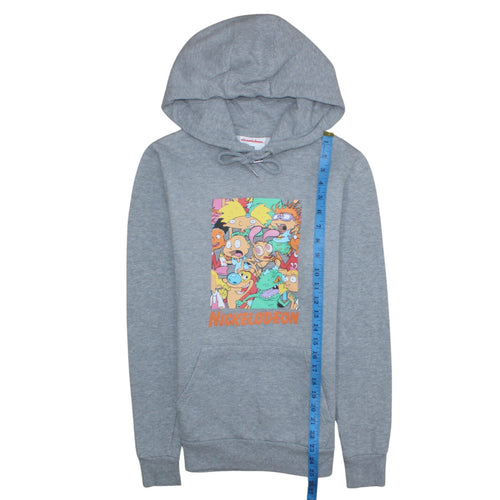 Nickelodeon Womens Grey XS Pullover Hoodie Cartoon Print