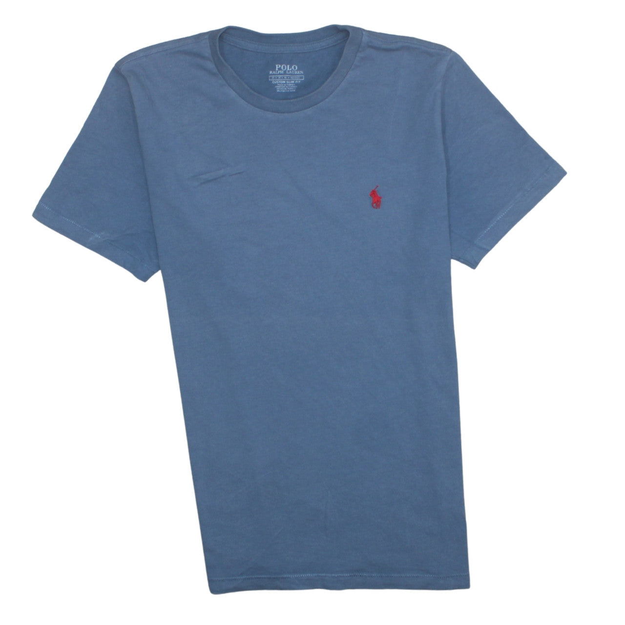 Polo Ralph Lauren Men's Blue Slim Fit Cotton Crew Neck T-Shirt Size M