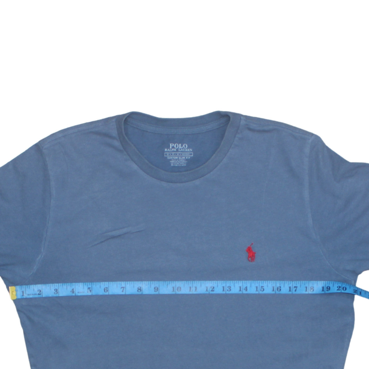 Polo Ralph Lauren Men's Blue Slim Fit Cotton Crew Neck T-Shirt Size M