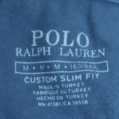 Polo Ralph Lauren Men's Blue Slim Fit Cotton Crew Neck T-Shirt Size M