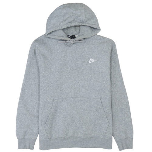 Nike Men's Grey Pullover Hoodie L Fleece Sportswear Sweatshirt