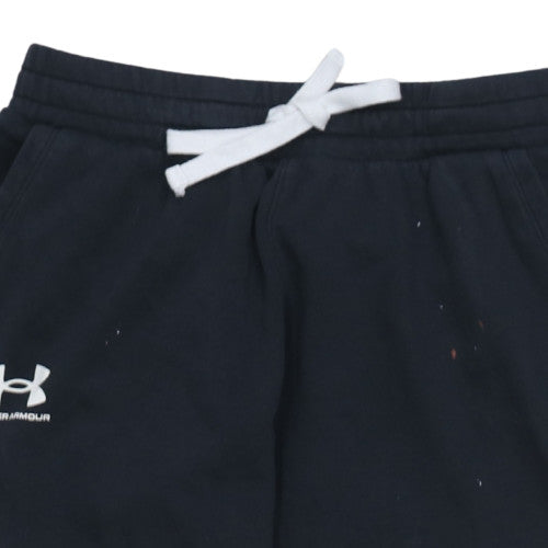Under Armour Men Black L Jogger Sweatpants Loose Fit Activewear