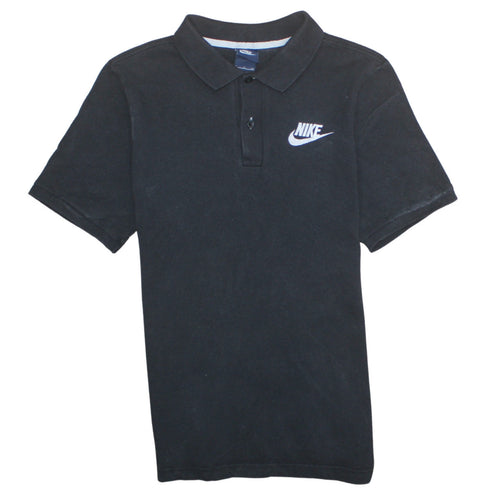 Nike Men’s Black Polo Shirt Size S Cotton Regular Fit