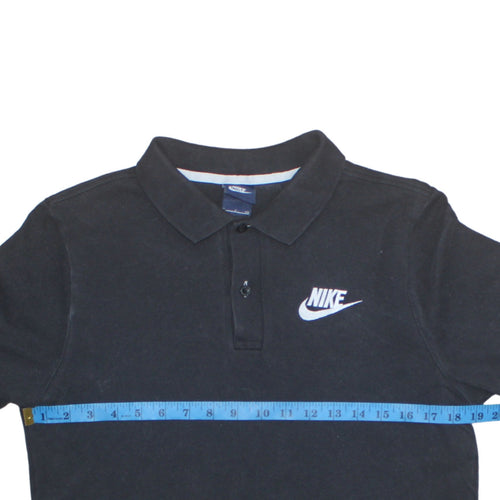 Nike Men’s Black Polo Shirt Size S Cotton Regular Fit