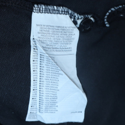 Nike Men’s Black Polo Shirt Size S Cotton Regular Fit