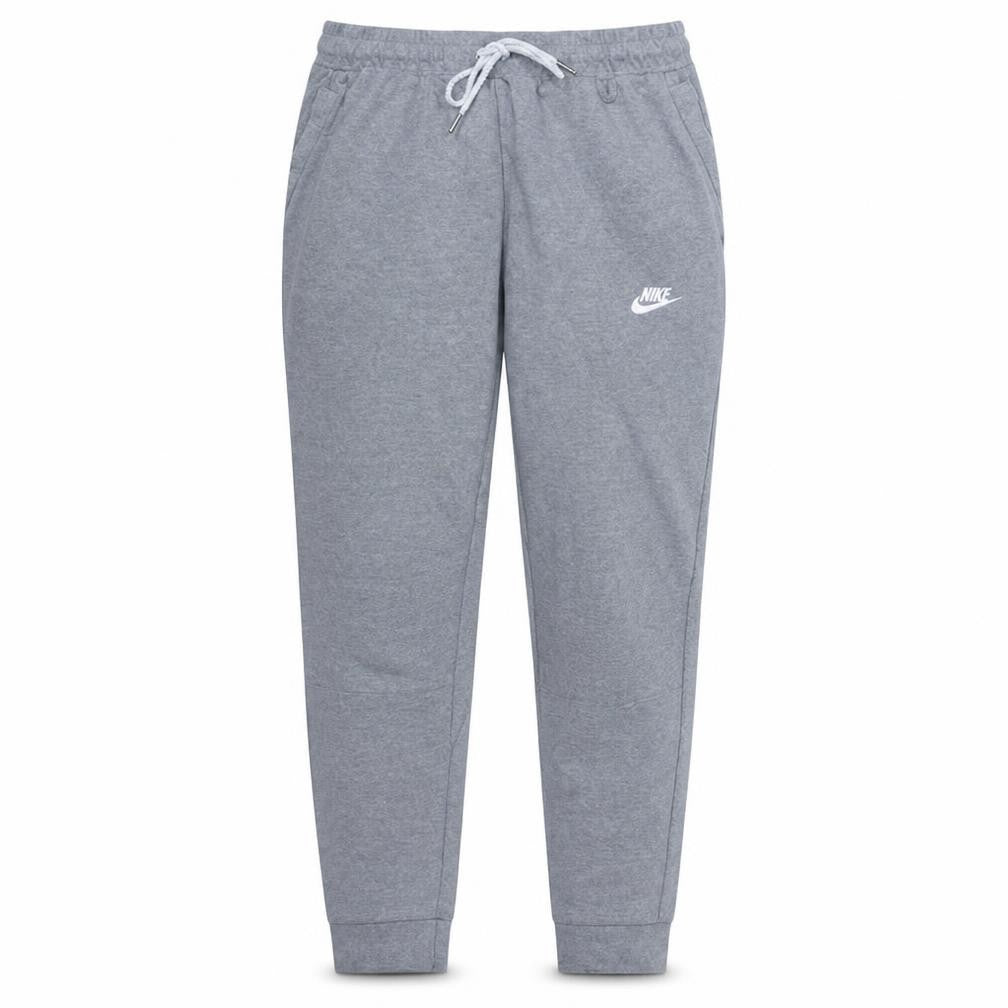 Front view of Nike men’s grey jogger trousers s regular fit sportswear