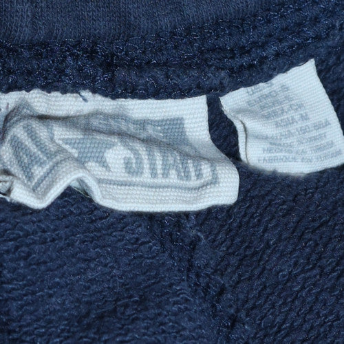 Converse Women's Blue Fleece Joggers Size M Drawstring Tapered Fit