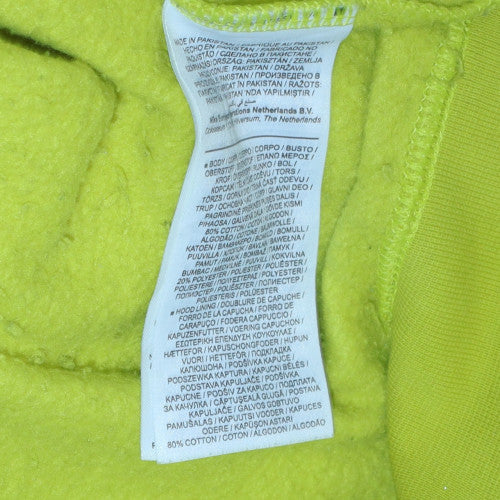 Nike Men's Yellow Pullover Hoodie XS Regular Fit Fleece