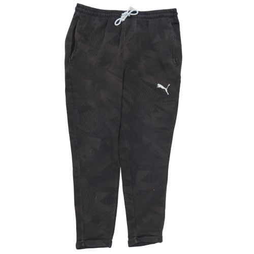 Puma Men's Black Camouflage Jogger Trousers Size M Regular Fit
