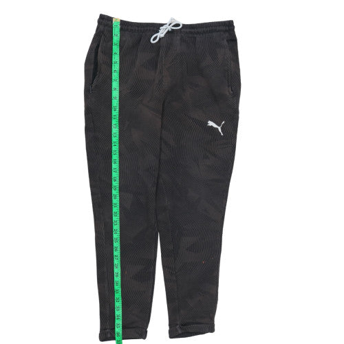 Puma Men's Black Camouflage Jogger Trousers Size M Regular Fit