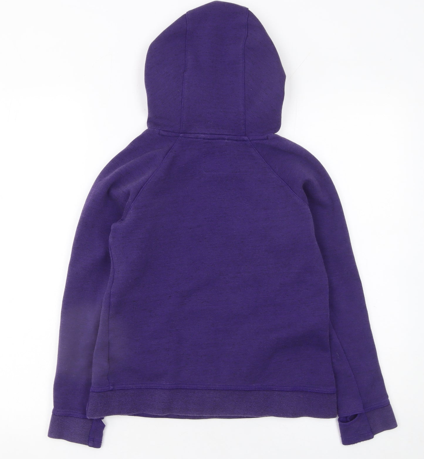 Nike Boys Purple Pullover Hoodie 10-12 Years Fleece Cotton Blend