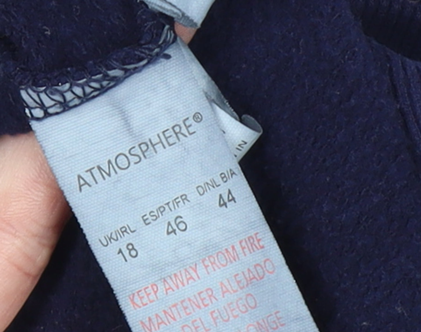 Atmosphere Women Navy Blue Minnie Mouse Hoodie Size 18 Cotton