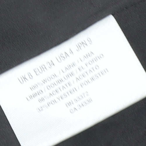 Nicola Farhi Womens Grey Wool Wrap Knee Length Skirt UK 8