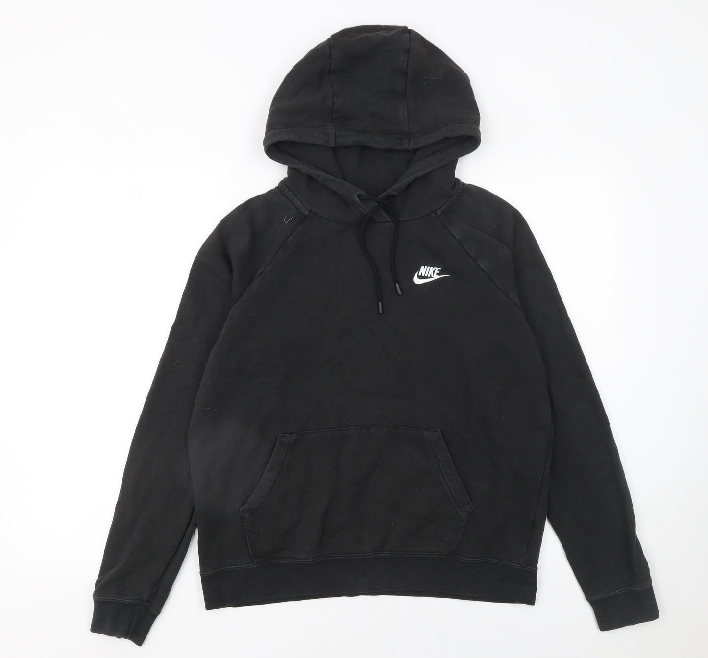 Nike Women Black Small Pullover Hoodie Sweatshirt Fleece Logo