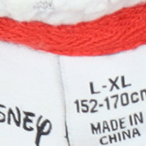 Disney Boys Multicoloured L Fleece Mickey Mouse Hooded Christmas Robe