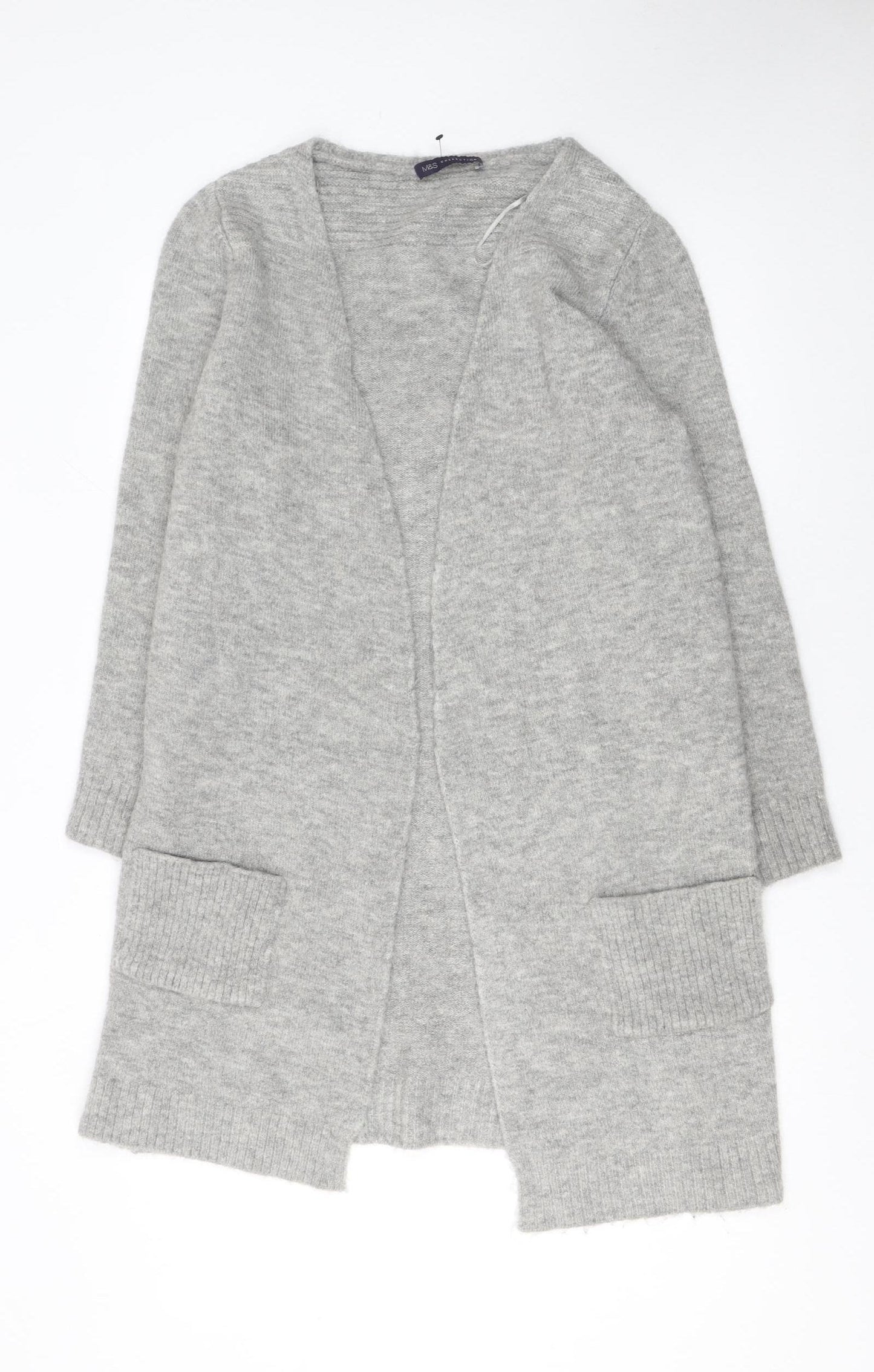 Marks and Spencer Women’s Grey Longline Knit Cardigan Size 8