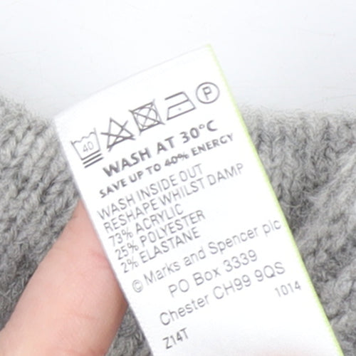 Marks and Spencer Women’s Grey Longline Knit Cardigan Size 8