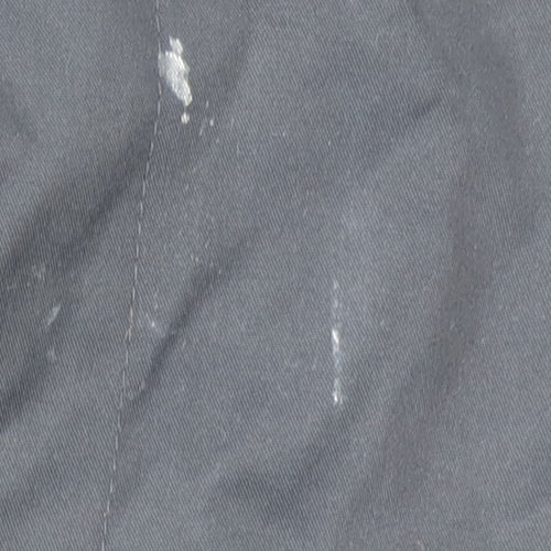 Marks and Spencer Men's Blue XL Rain Coat Button Up Mid-Length