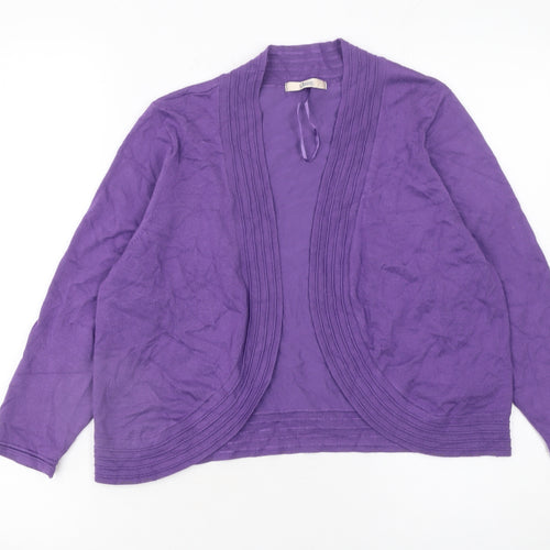 Marks and Spencer Women's Purple Knit Cardigan Size 14