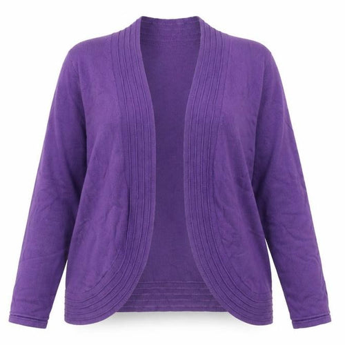 Marks and Spencer Women's Purple Knit Cardigan Size 14