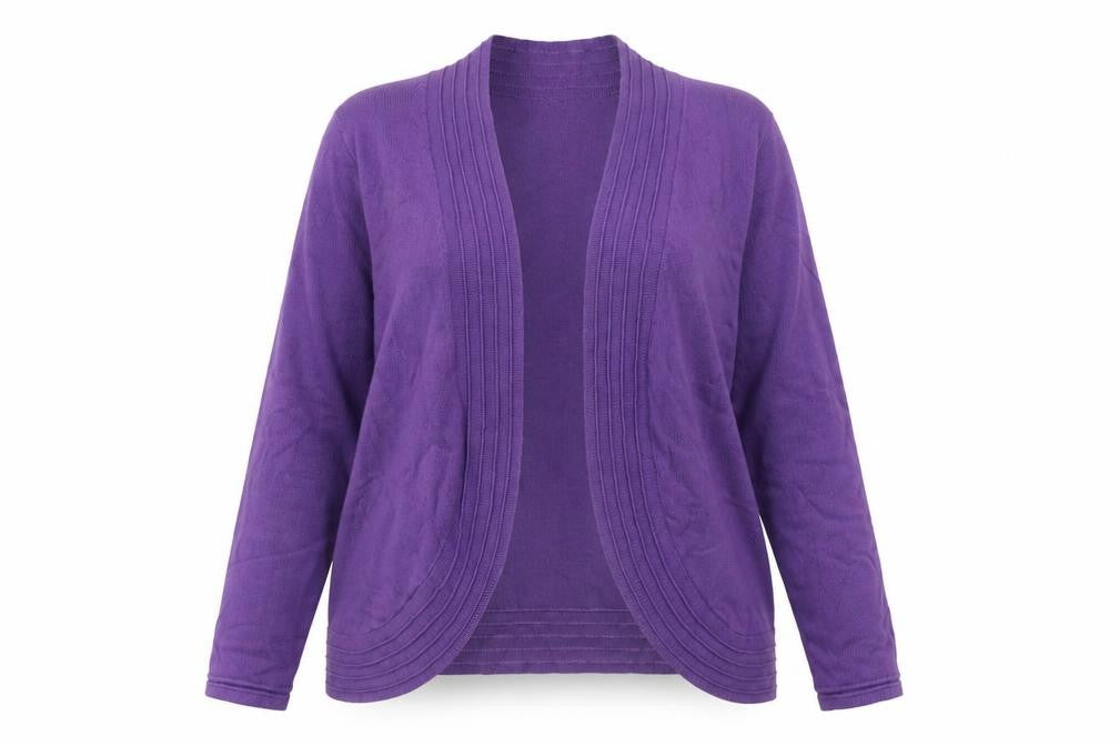 Marks and Spencer Women's Purple Knit Cardigan Size 14