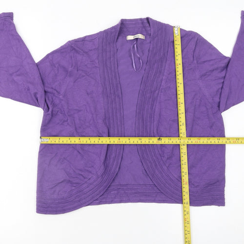 Marks and Spencer Women's Purple Knit Cardigan Size 14