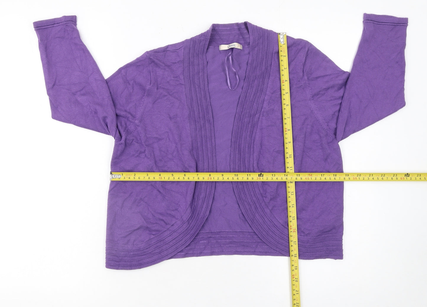 Marks and Spencer Women's Purple Knit Cardigan Size 14