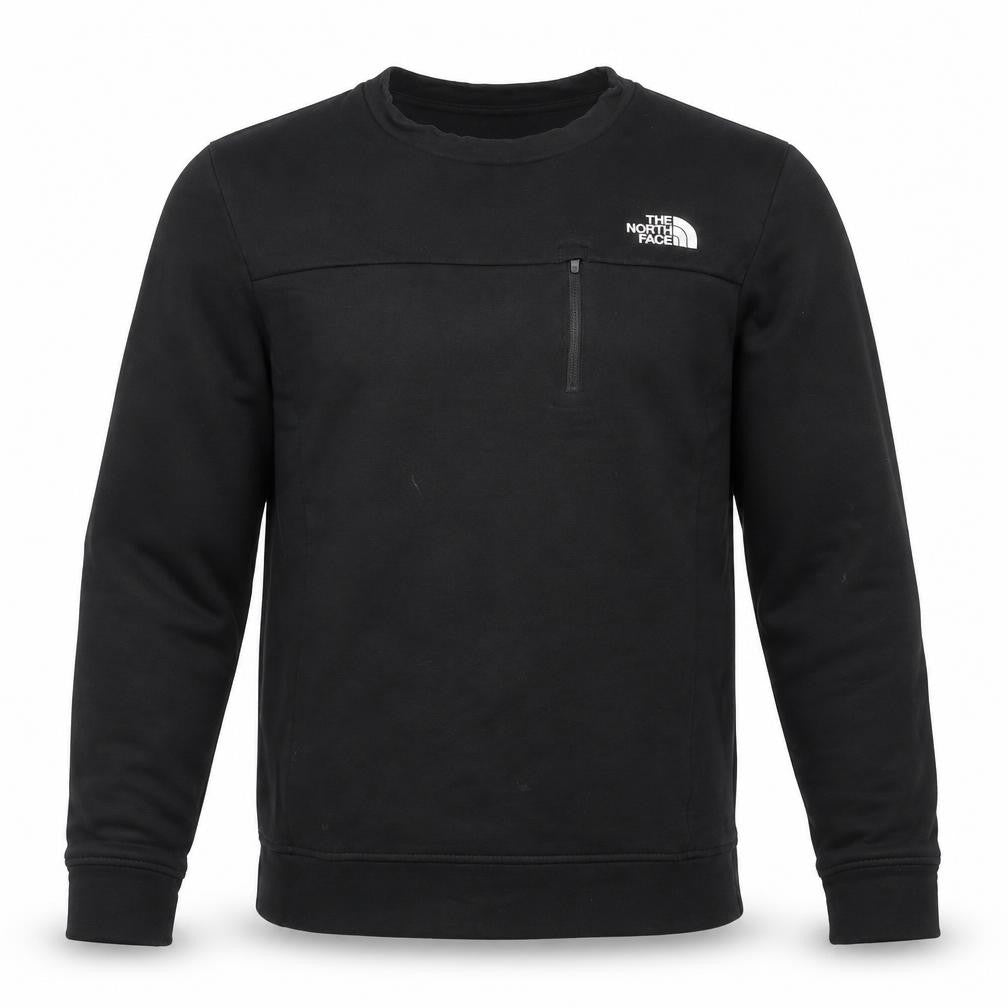 Front view of The North Face Men’s Black Cotton Pullover Sweatshirt S