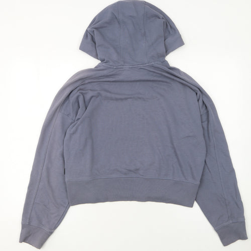 DKNY Sport Women's Blue Pullover Hoodie Size L Cotton Blend