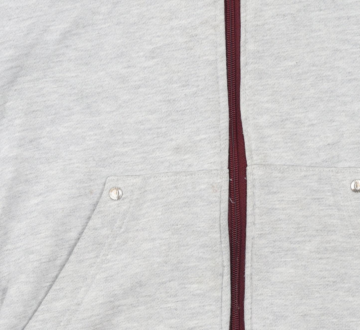 Adidas Boys Grey Full Zip Hoodie 11-12 Years Sports Casual Fleece