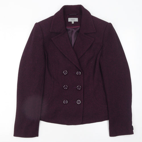 Marks and Spencer Women’s Purple Blazer Jacket UK 14 Classic Fit