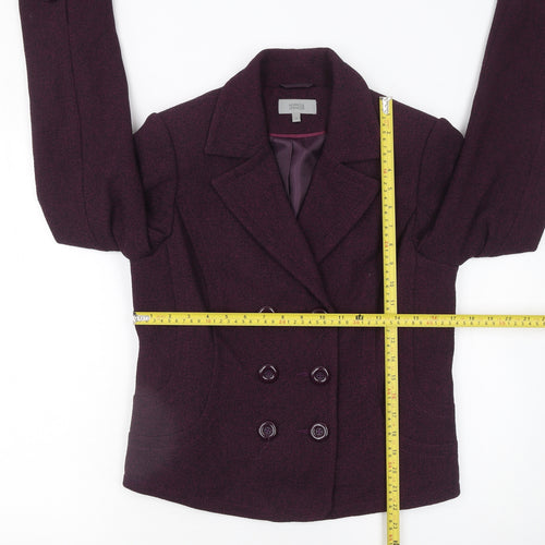 Marks and Spencer Women’s Purple Blazer Jacket UK 14 Classic Fit