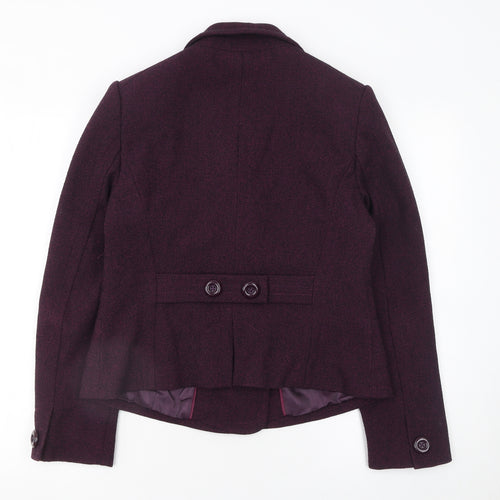 Marks and Spencer Women’s Purple Blazer Jacket UK 14 Classic Fit