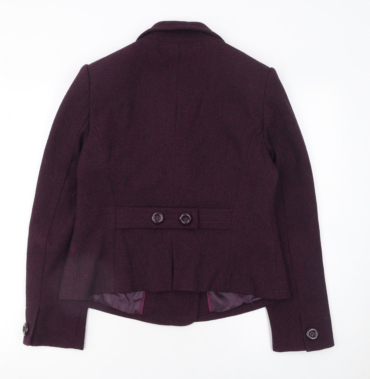 Marks and Spencer Women’s Purple Blazer Jacket UK 14 Classic Fit